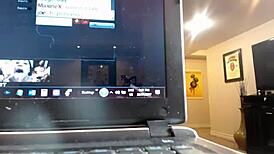 Maxine X Caresses Her Big Tits and Wet Clit