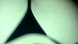 Fucking my girlfriend nicely in a thong outdoors, so sexy and public