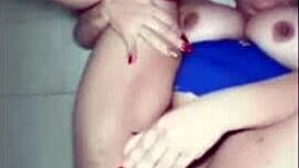 I caught my stepmother masturbating with dildo in bathroom