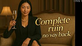 I feel complete ruin by asian findom goddess