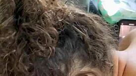 This big booty hooker rides her customer reverse cowgirl and swallows his cum.