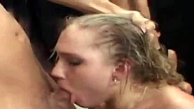 Sexy lady craves intense group fucking at full speed