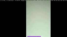 Indonesian wife chats online by chance while husband is away.