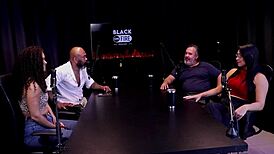 Car ride turns into group sex with trans and man.