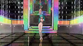 Hatsune Miku in full nude bunny costume mod for project diva