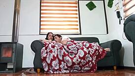 I Watch A Movie With My Stepmother And We Start Fucking