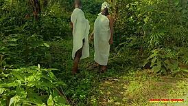 Intense outdoor bush fucking naughty ex girlfriend with big black cock