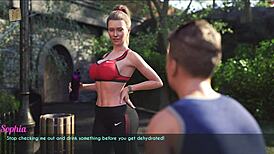 A wife and stepmother go for a jog together