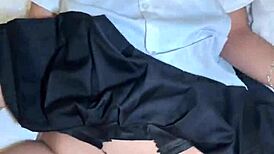 Young Thai Student Creampied by Foreigner After School