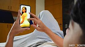 Intense Stepmom Fucks Stepson's Hard Cock in Bedroom While Husband is Out