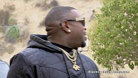 Teen reality agent bends over for client's big black cock in this reality scene 🔥