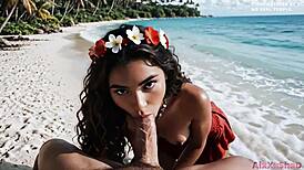 I Fuck Beautiful Moana And Cum On Her Face!