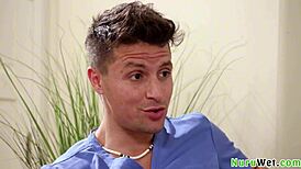 Big Ass Short Hair Blondie Enjoys Wet Butt Massage And Reveals Pink Bald Pussy