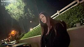 Artemisia Love's Seductive Outdoor Smoking Session: Hot or Just Relaxed?