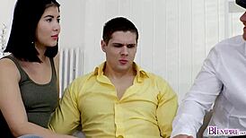 lady dee and step dad cock slurping her boyfriends man meat in a wild group scene