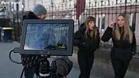 Scorned hotties Eveline and Silvia Dellai film their DP gangbang