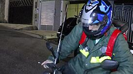 Socialite fucks delivery guy's ass in front of cuckold husband! Humiliates them with deep anal and gaping!