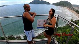 Latina paty bumbum seduces coworker alex lima with her big ass outdoors