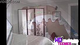 Sweet Brunette With Big Dick Fitting Her Bikini