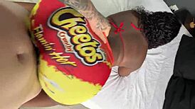 White Guy Fucks Big Ass Black Girl Through Hole In Tight Yoga Pants