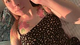 in this homemade scene, a beautiful sexy girl fingers her pussy to orgasm