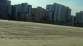 Blonde African Milf's Beach Lighthouse Solo Beauty Display