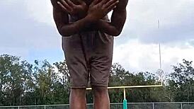 i had a sexy workout with my father-in-law at home