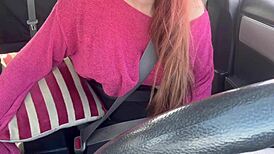 Italian Milf Driving And Showing Big Tits