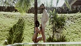 Outdoor anal with horny asian teen