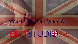 an 18 year old british goth hottie with blue eyes and long hair wanks off an old guy in homemade foreplay, leading to a cumshot facial