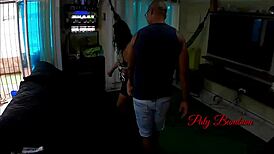 Latina paty bumbum seduces coworker alex lima with her big ass outdoors