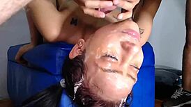 sloppy hardcore deepthroat facial fuck destroyed latina