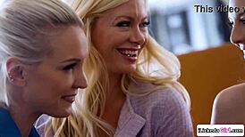 lesbian doctor licks teen client and milfs in hospital 😏💦