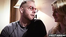 Freaky neighbors fuck free use teen Eliza Eves in threesome.