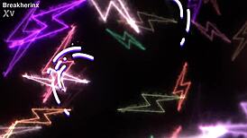 Shocking Blue Haired Thunder Throat 19 Y O Goddess Slops On Cock