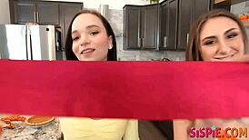 a taste test turns taboo penelope kay and selena imai invite stepbrother ricky spanish for a blindfolded encounter leading to a passionate threesome