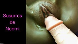 Fat pussy enjoys dildo orgasm and creampie!