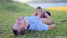 Thick Blonde Gets Intensely Fucked In The Wild