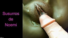 Fat pussy enjoys dildo orgasm and creampie!