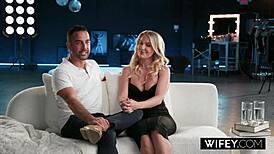 wifey curvy hotwife andi avalon takes massive bbc while hubby watches on, squirting hard