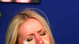 Foxy Idol Gets Cum Shot On Her Face