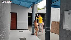 bosses receive naked visitor