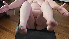 Milf Performs Naked Yoga For Jerking Off