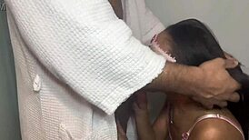 Intense Bathroom Fucking with Lover: Deepthroat and Choking