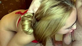 babe face fucked hard homemade, choking and gagging on rough blowjob.