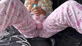 asian teen masturbates horny pussy for big squirt orgasm?