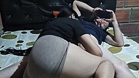 Pretty University Girl Enters Stepfather's Room