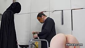 They Brought The Naughty Kitten To The Anal Asylum For Brutal Ass Treatment