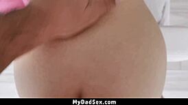 My step daddy craves shoving his cock into my eager mouth