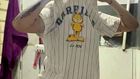 video call to neighbor while cuck is watching football